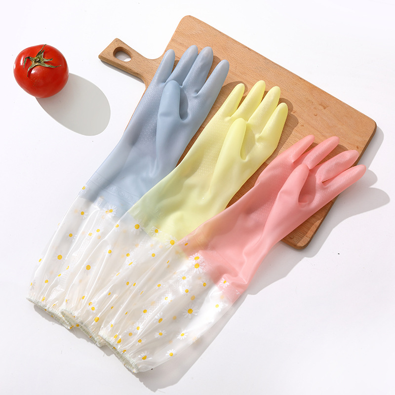 Rubber Glove Cleaning - Women Waterproof Rubber Gloves Extended Wear