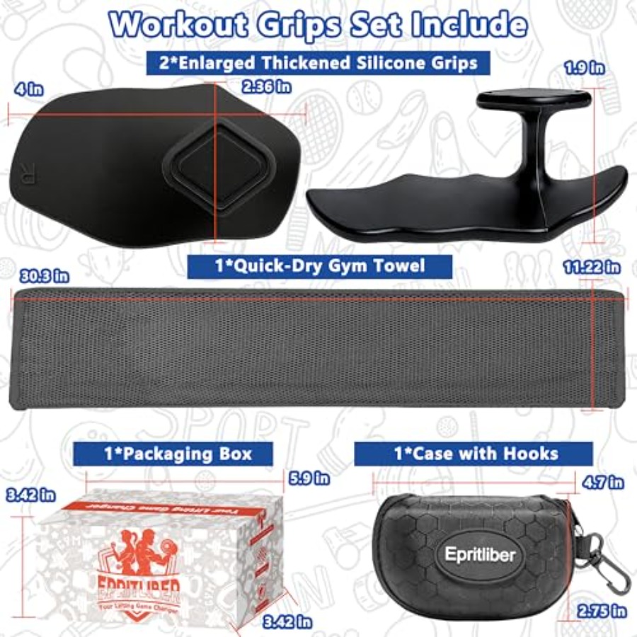 Large Silicone Workout Grips K – Workout Glove Gym Bewertung und Preis