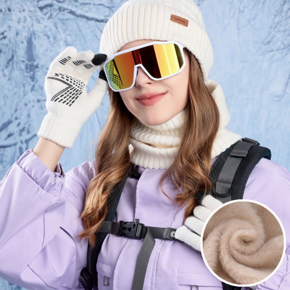 3pcs Hiking Solid Color Hat Sc – Wool Glove Lined Bewertung und Preis