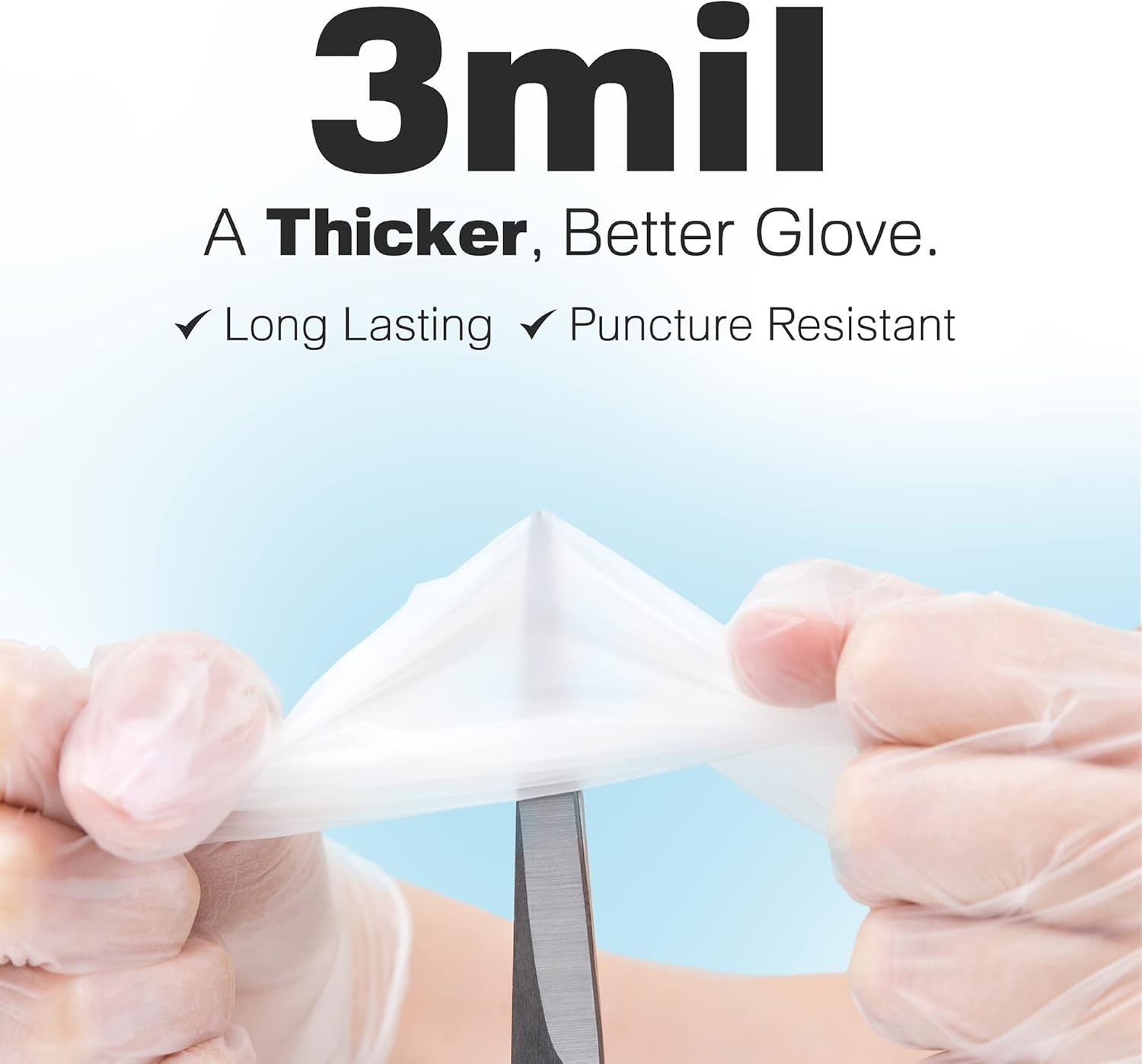 3 Mil Clear Vinyl Gloves - Foo – Latex Disposable Glove Bewertung und Preis