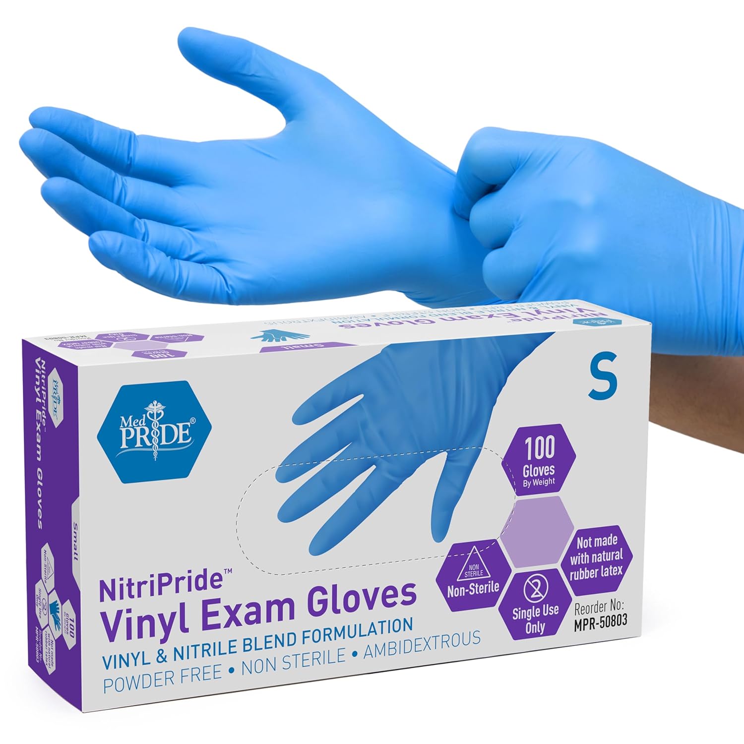 Nitrile/Vinyl Blend Exam Glove – Latex Disposable Glove Bewertung und Preis