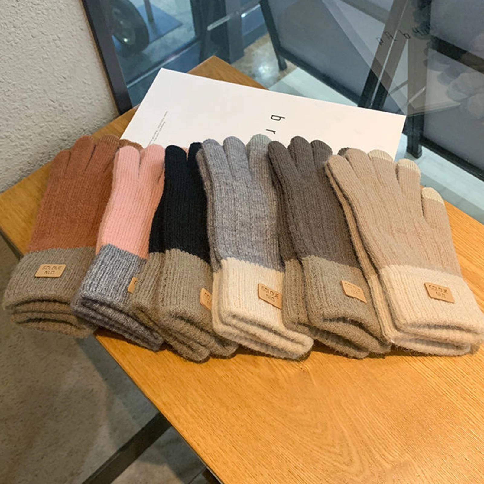 Women's Cable Knit Gloves Warm – Wool Glove Lined Bewertung und Preis