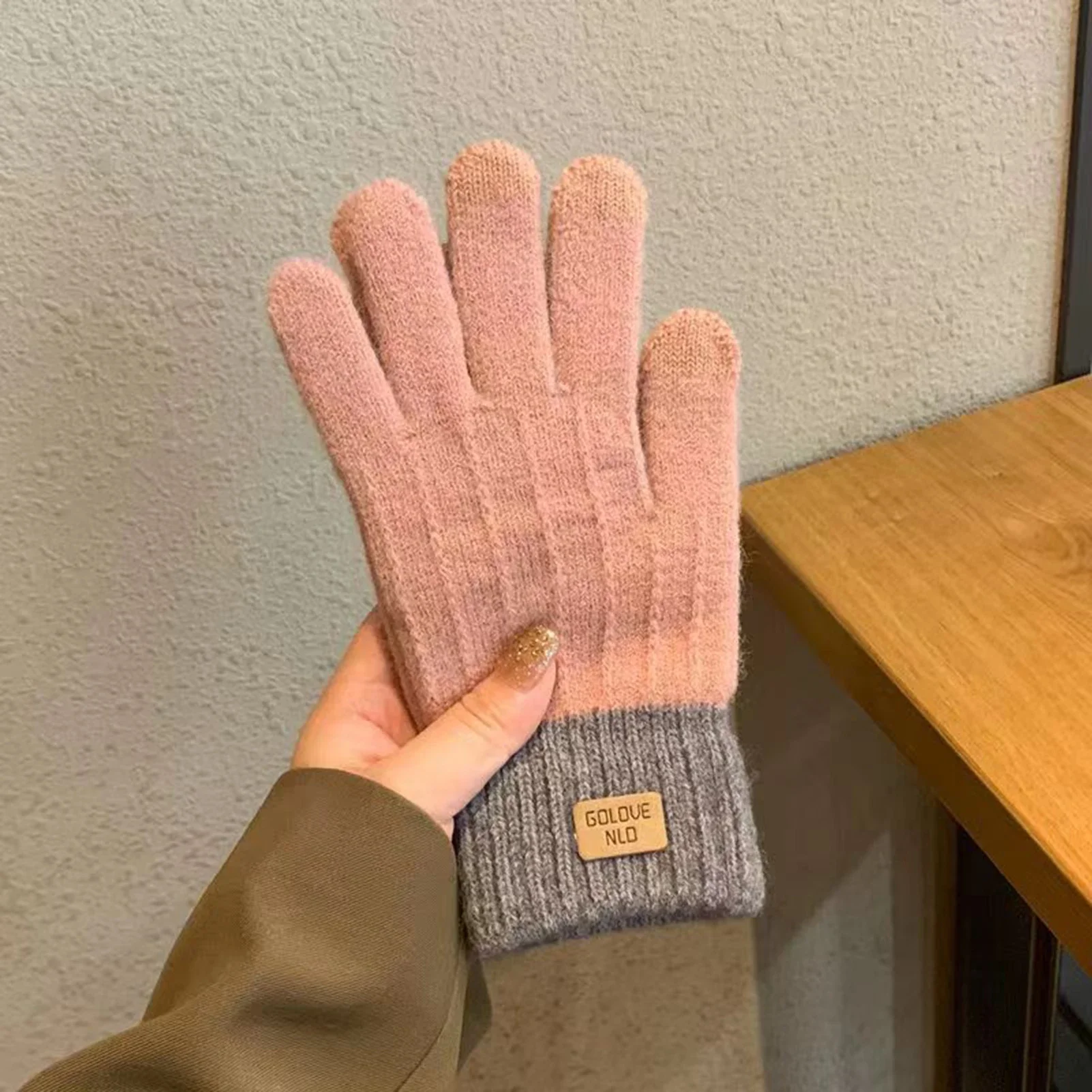 Women's Cable Knit Gloves Warm – Wool Glove Lined Bewertung und Preis