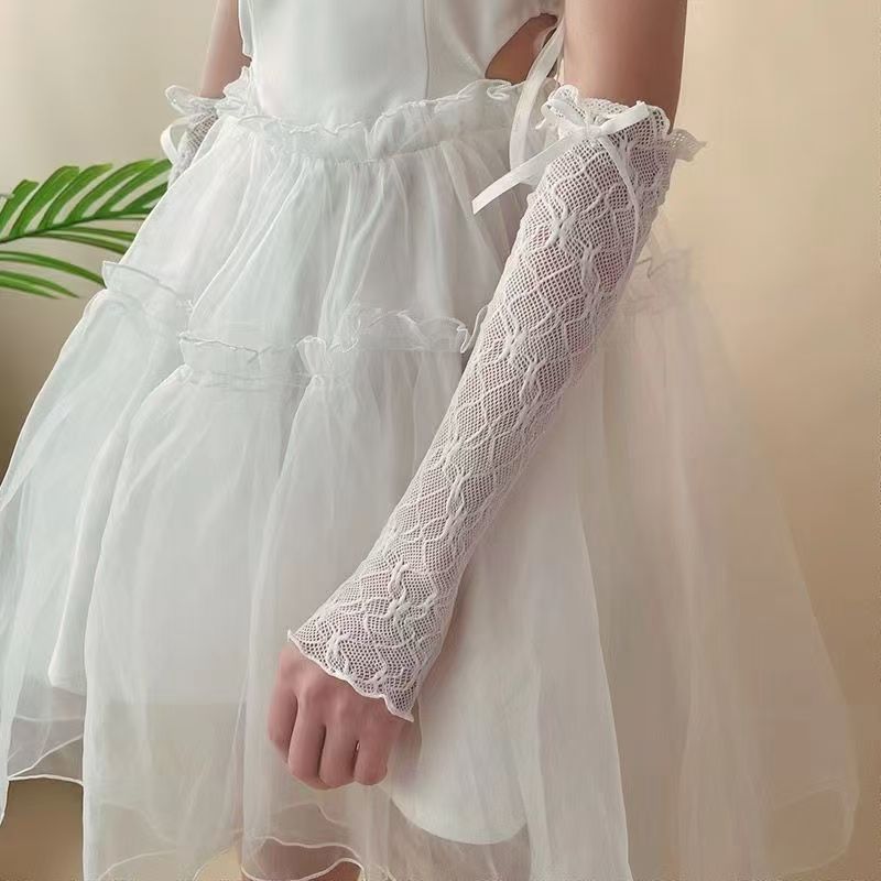 Summer Long Lace Ruffle Mesh F – Fingerless Glove Knit Bewertung und Preis