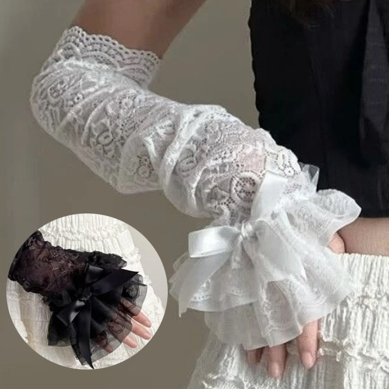 Hollow Out Lace Long Arm Sleev – Fingerless Glove Knit Bewertung und Preis