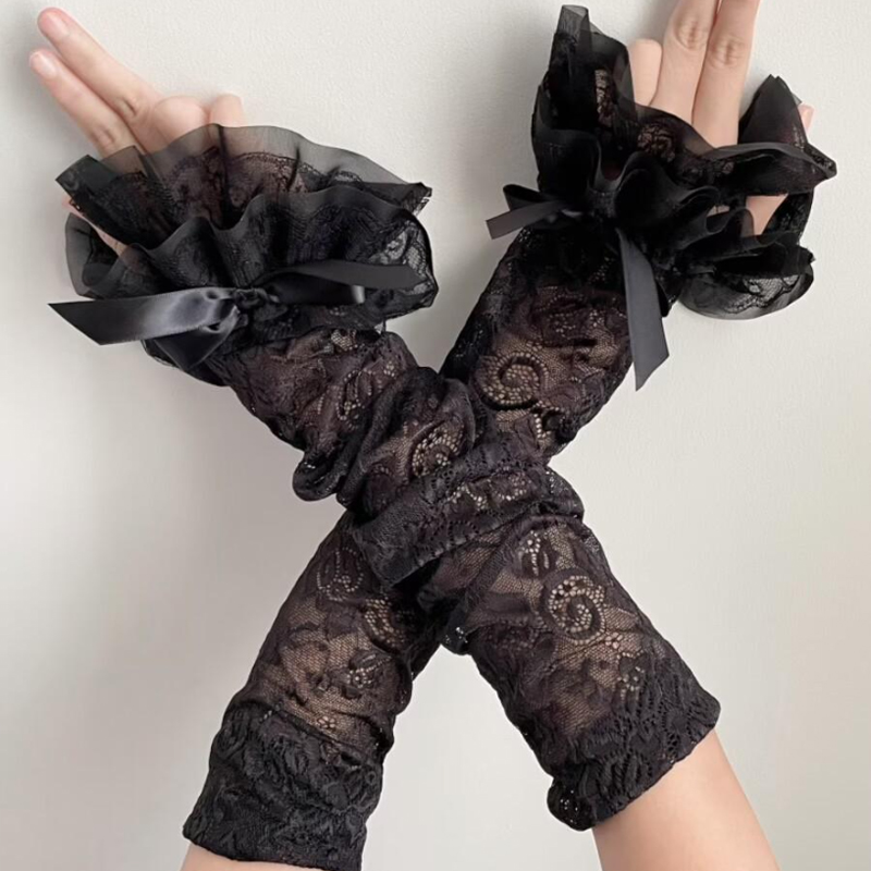 Hollow Out Lace Long Arm Sleev – Fingerless Glove Knit Bewertung und Preis