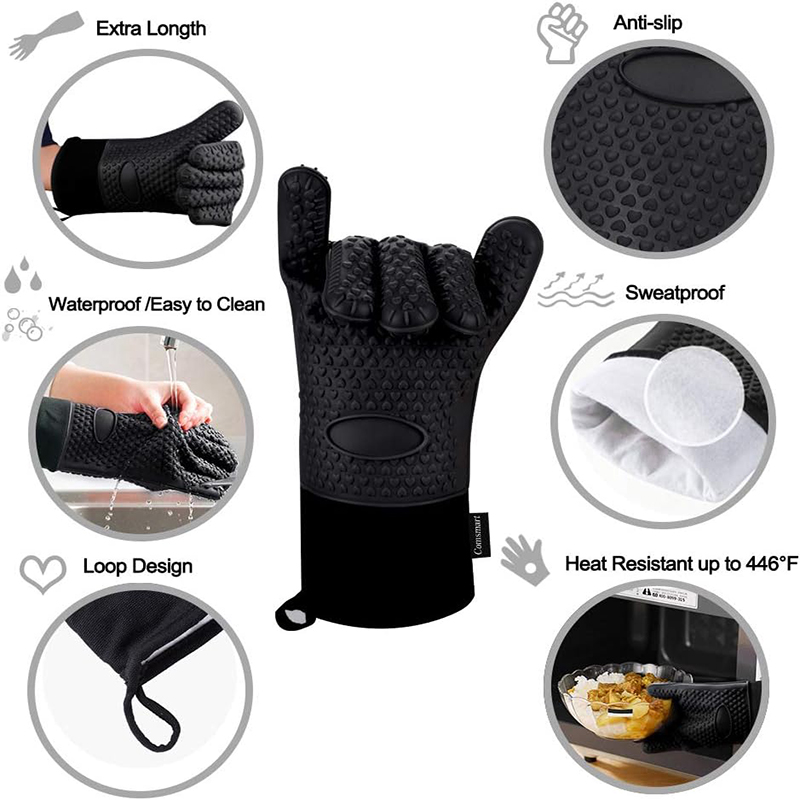 Silicone Oven Gloves Heat Resi – Oven Mitt Silicone Bewertung und Preis