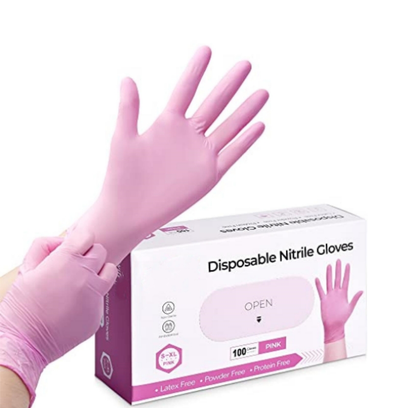 Pink Nitrile Disposable Gloves – Latex Disposable Glove Bewertung und Preis
