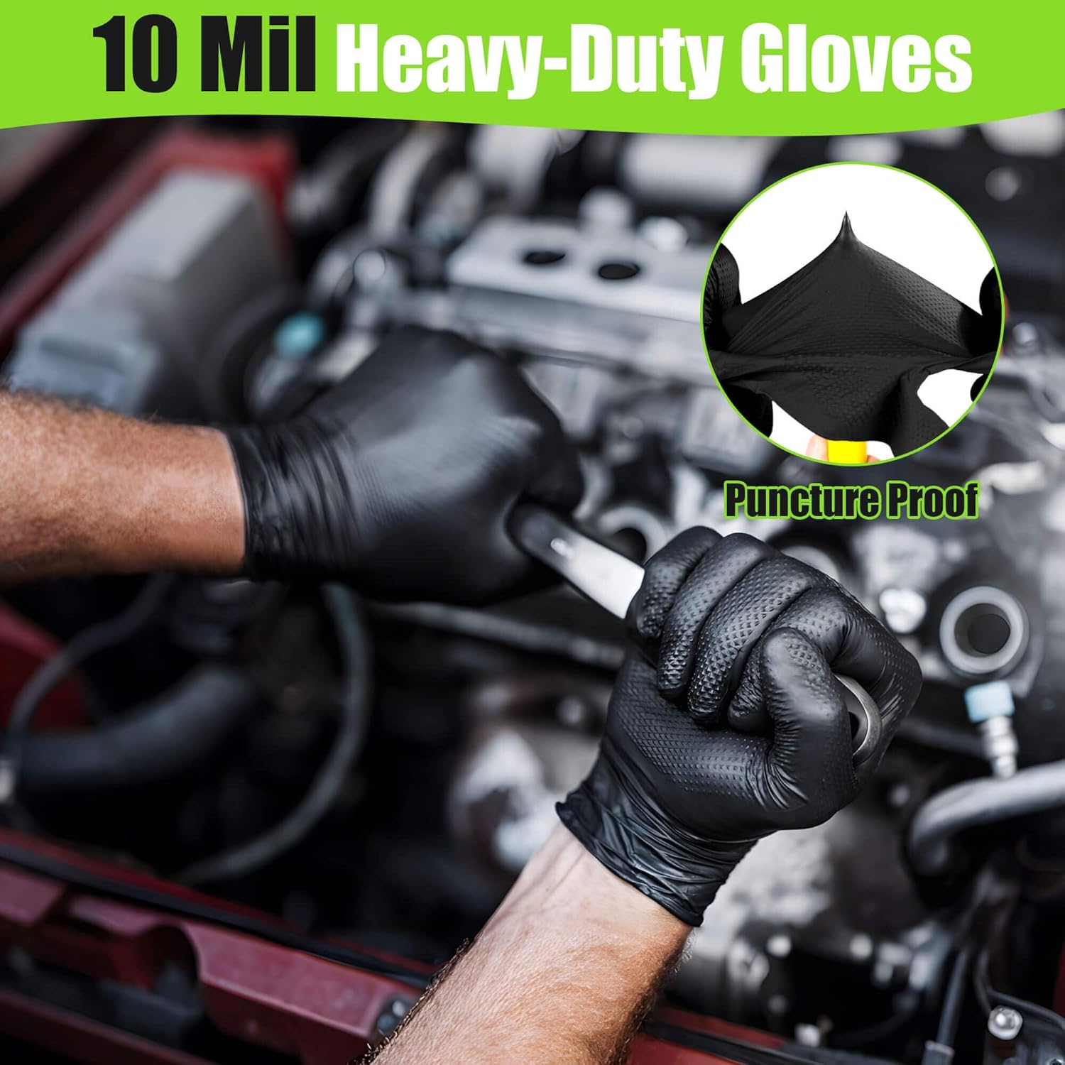 10 Mil Nitrile Gloves Large -  – Latex Disposable Glove Bewertung und Preis
