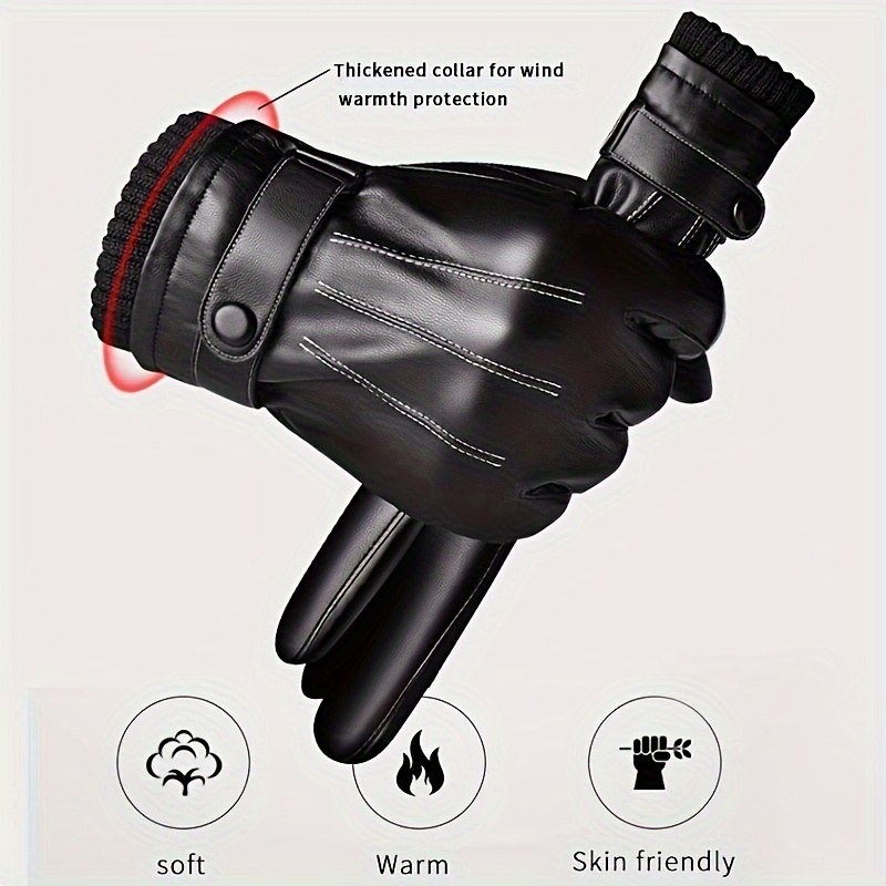 1Pair Winter Gloves Warm Drivi – Leather Driving Glove Bewertung und Preis