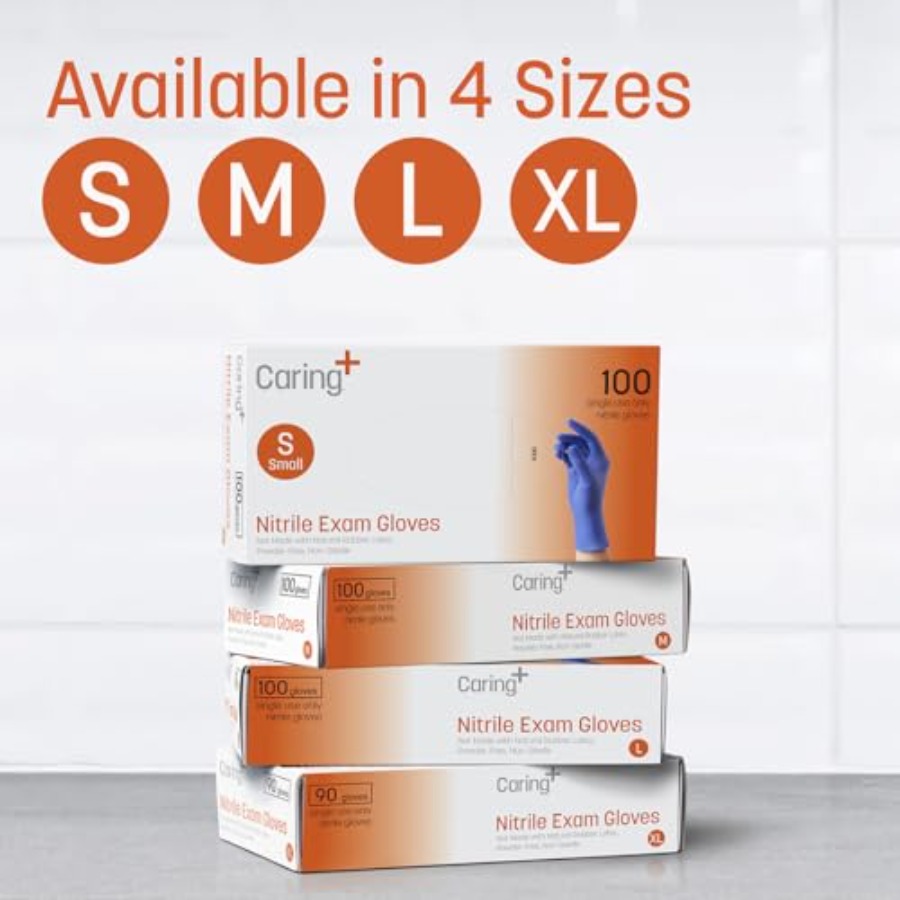 Caring Nitrile Exam Gloves, Bl – Exam Glove Nitrile Bewertung und Preis