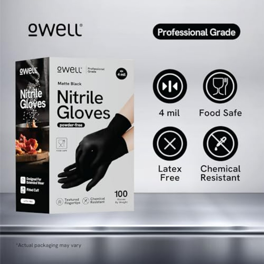 ® Black Nitrile Gloves - 4 Mil – Exam Glove Nitrile Bewertung und Preis