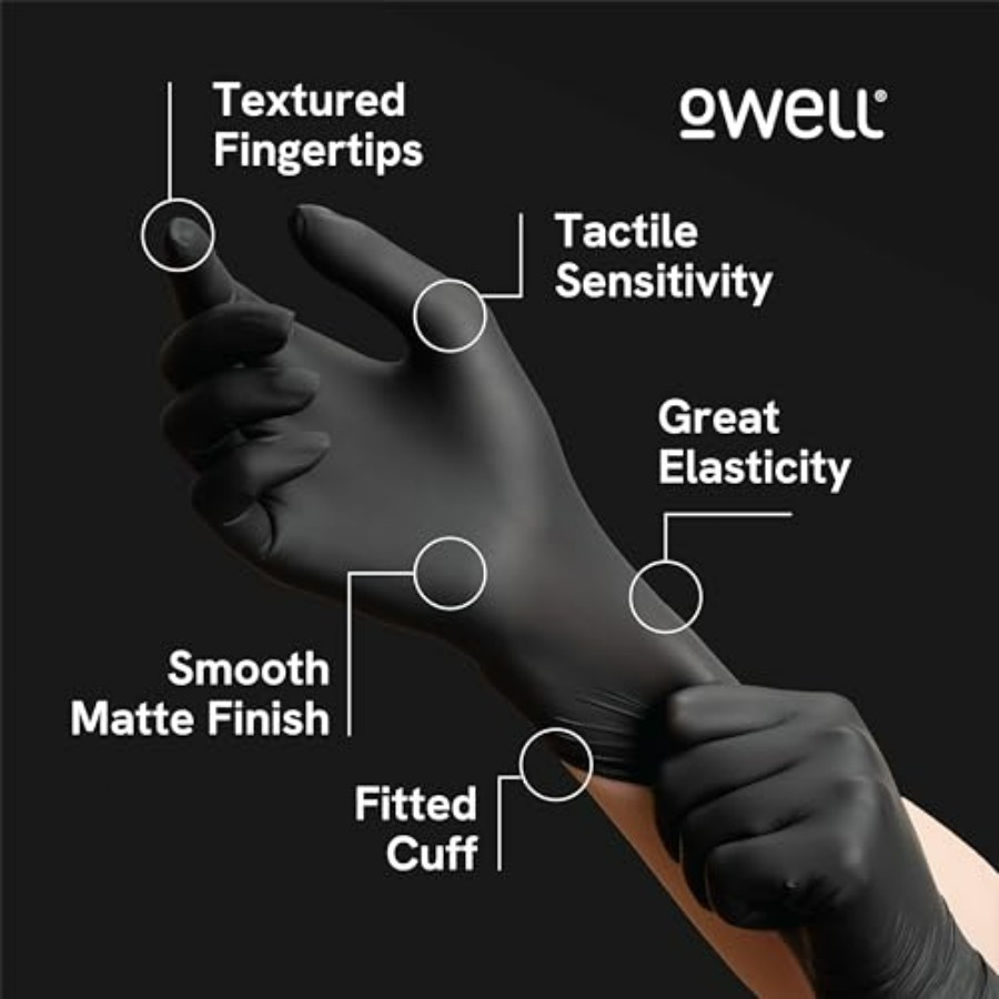 ® Black Nitrile Gloves - 4 Mil – Exam Glove Nitrile Bewertung und Preis