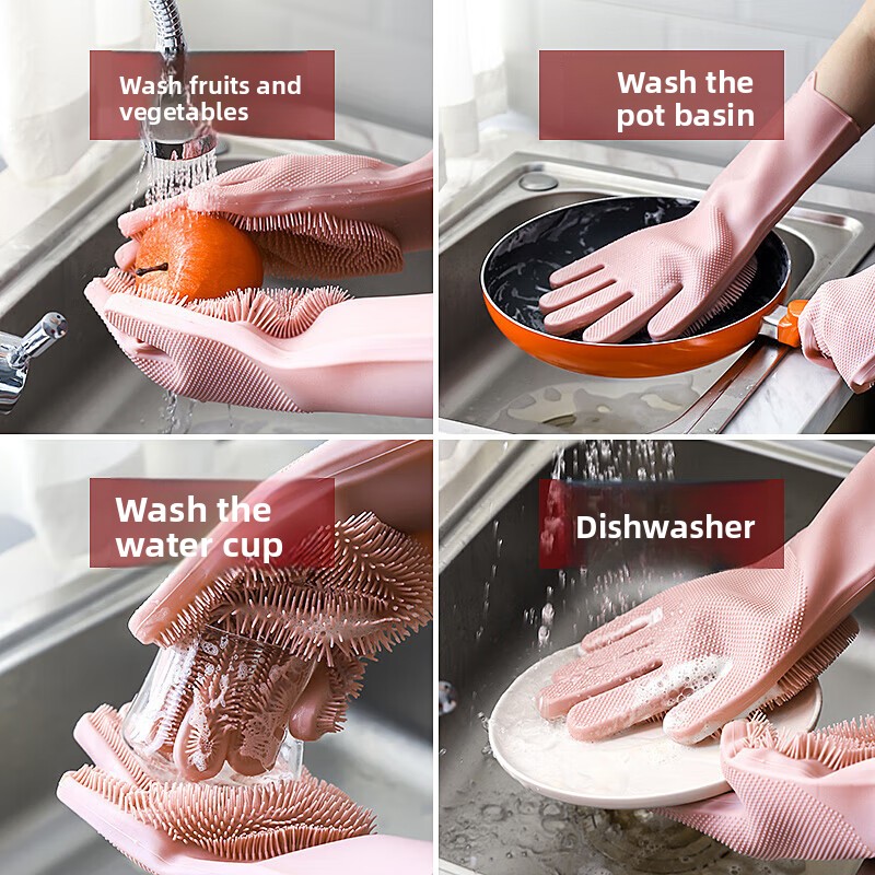 Silicone dishwashing gloves, m – Dish Glove Rubber Bewertung und Preis
