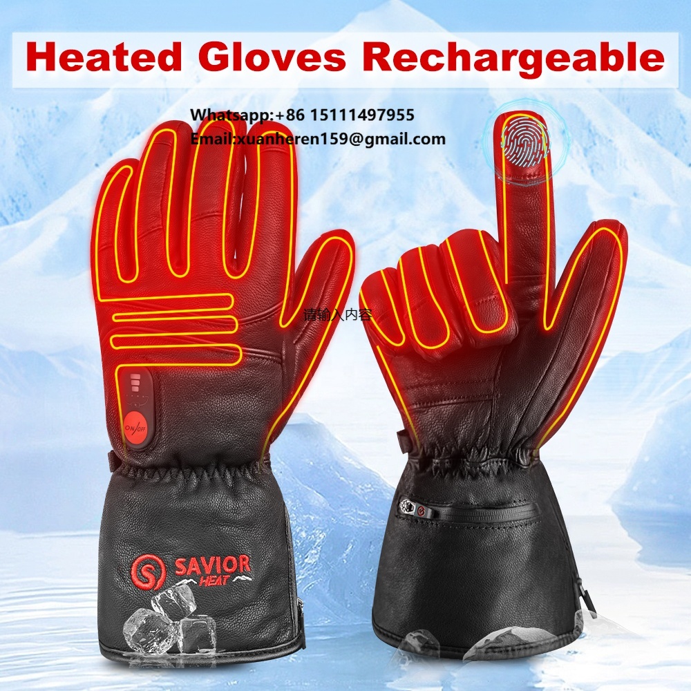 Heated Leather Gloves Men Wome – Ski Glove Waterproof Bewertung und Preis