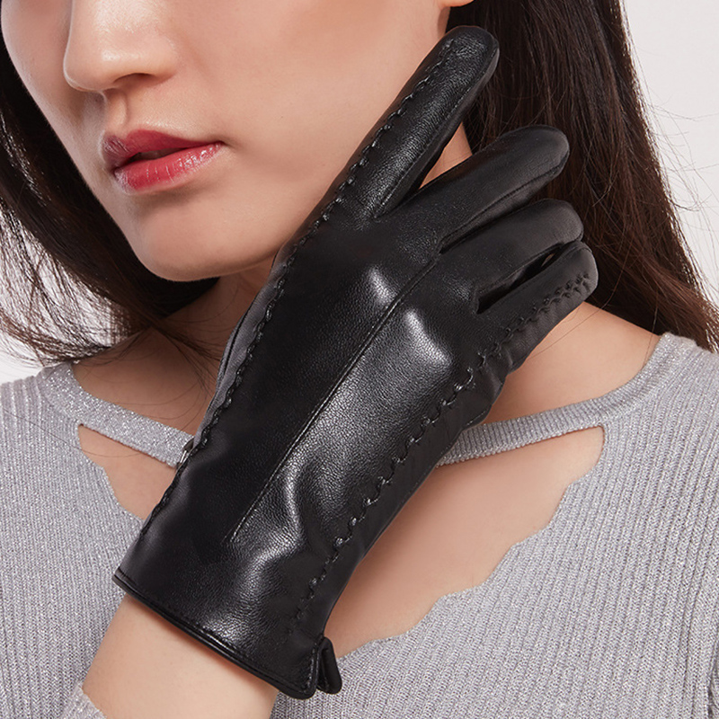 Women's Sheepskin Gloves Winte – Leather Driving Glove Bewertung und Preis