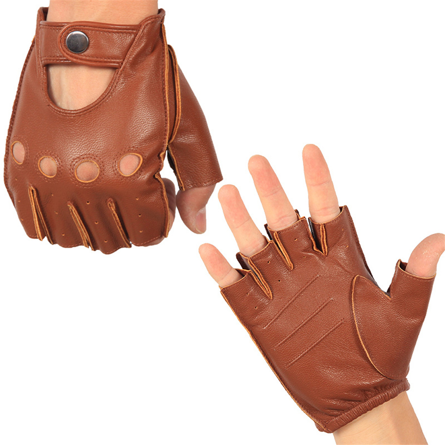 High Quality Man's Half Finger – Leather Driving Glove Bewertung und Preis