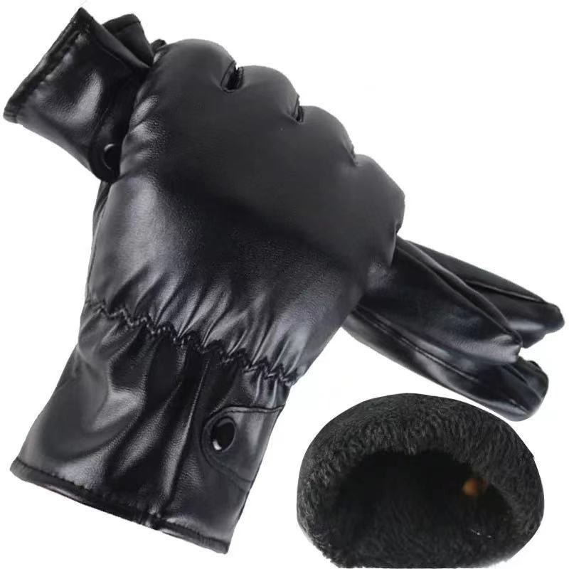 Winter Fashion Black PU Leathe – Leather Driving Glove Bewertung und Preis