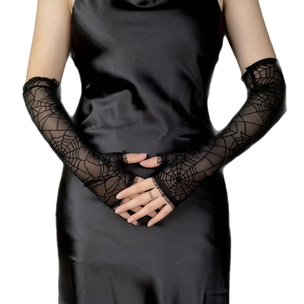 Gothic Spider Web Lace Fingerl – Fingerless Glove Knit Bewertung und Preis