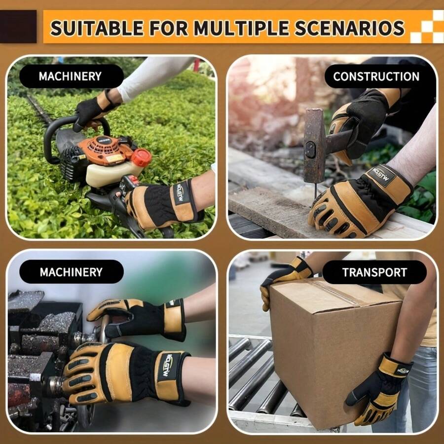 Two Pairs Of Brown Leather Glo – Work Glove Impact Bewertung und Preis