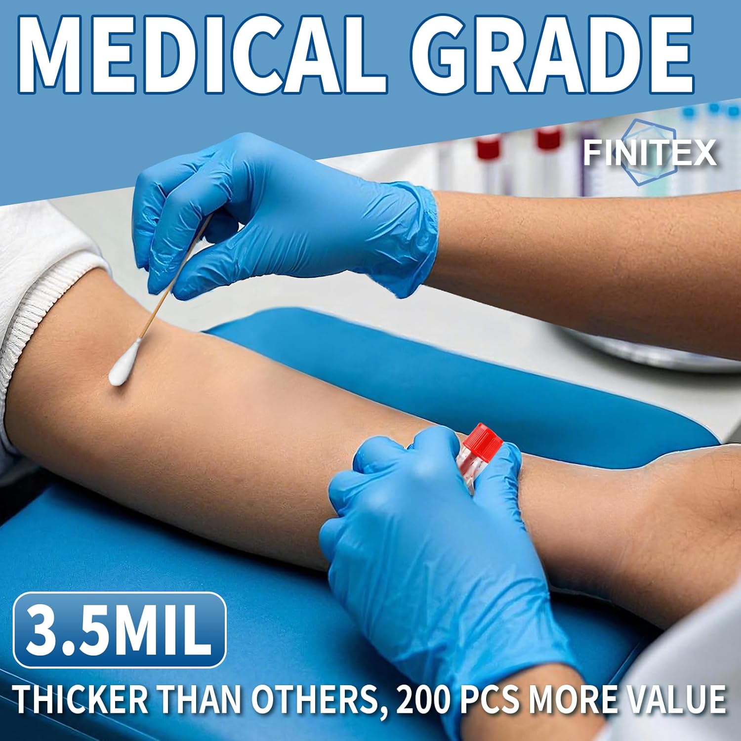 Blue Nitrile Exam Gloves - 200 – Exam Glove Nitrile Bewertung und Preis
