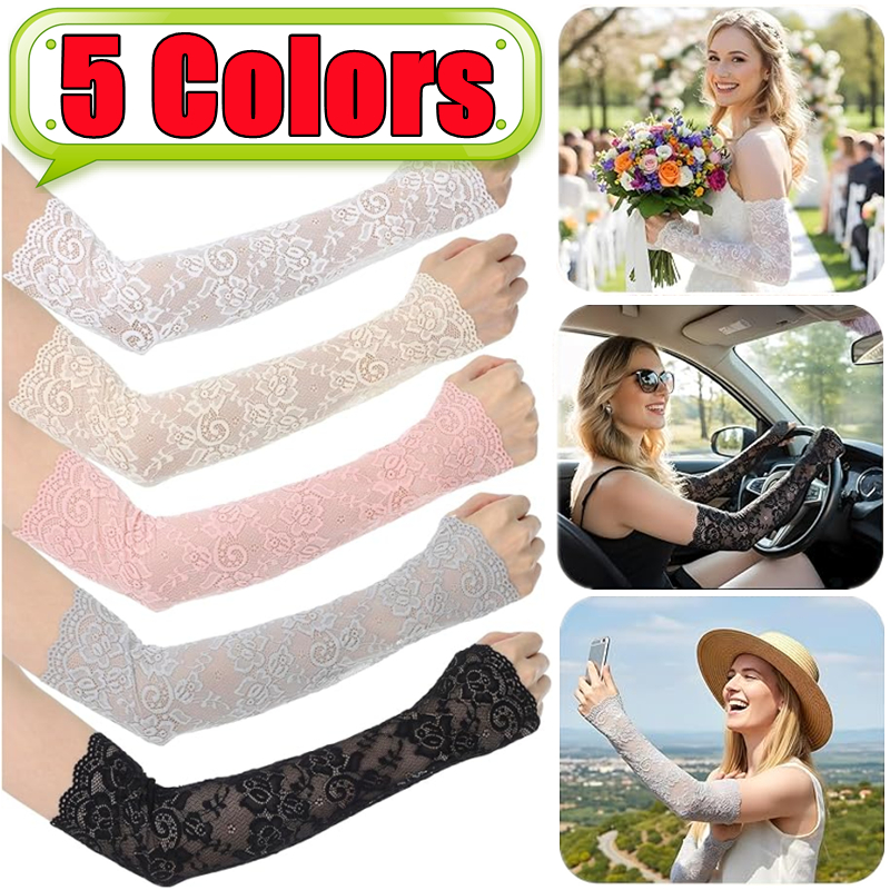 New 1Pair Sexy Lace Hollow-Out – Fingerless Glove Knit Bewertung und Preis