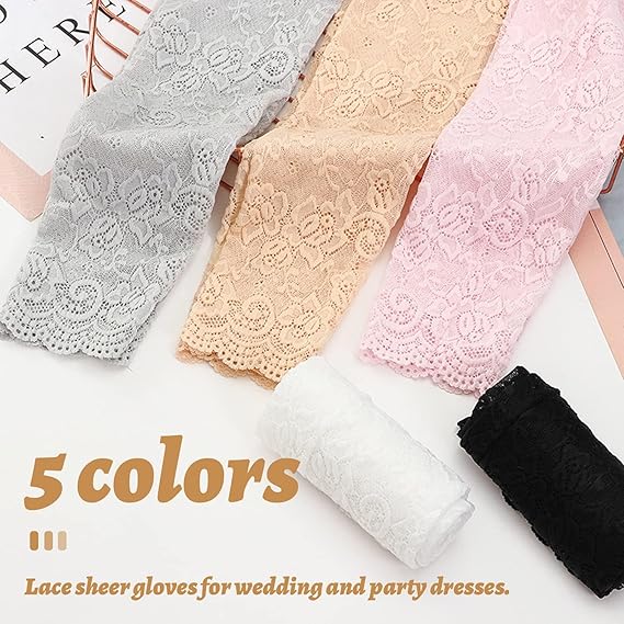 New 1Pair Sexy Lace Hollow-Out – Fingerless Glove Knit Bewertung und Preis