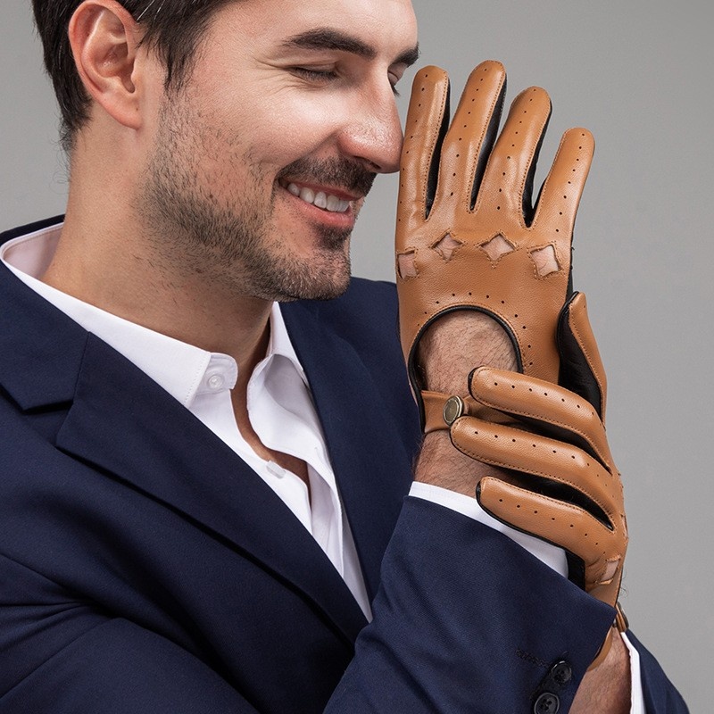 Men Leather Gloves Motorcycle  – Leather Driving Glove Bewertung und Preis