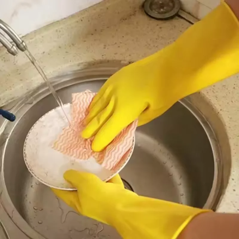 1-10PCS Housework Gloves House – Dish Glove Rubber Bewertung und Preis