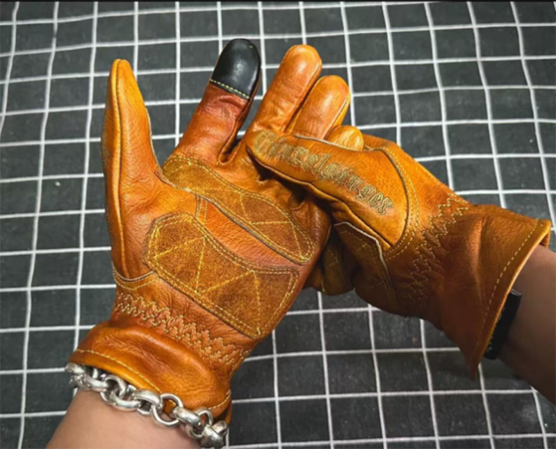 Handmade Genuine Leather Retro – Motorcycle Glove Knuckle Bewertung und Preis