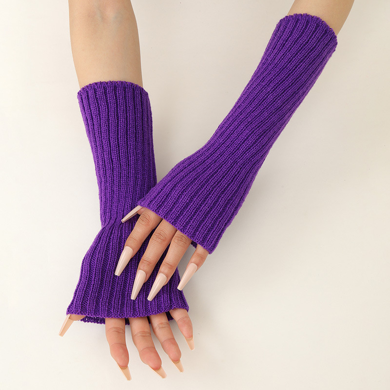 Girls Colorful Warm Knitted Ar – Fingerless Glove Knit Bewertung und Preis