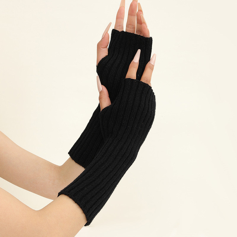 Girls Colorful Warm Knitted Ar – Fingerless Glove Knit Bewertung und Preis