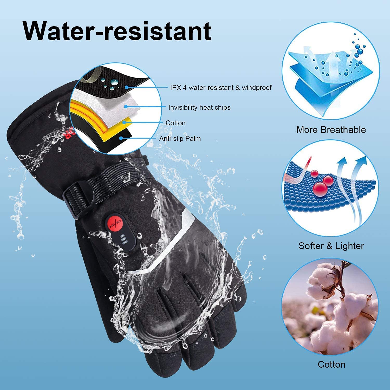 SNOW DEER Winter Heated Gloves – Ski Glove Waterproof Bewertung und Preis