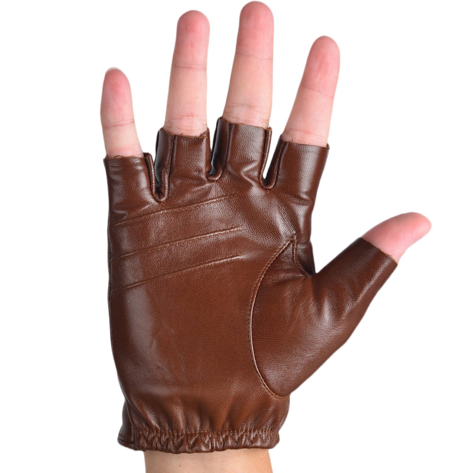 Mens Fingerless Half Finger Le – Leather Driving Glove Bewertung und Preis