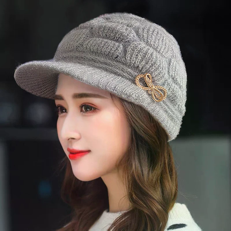 Winter Warm Hat Knitted Hat Ca – Wool Glove Lined Bewertung und Preis