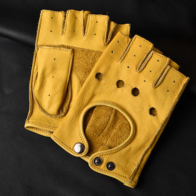 Leather Gloves Men's Half Fing – Leather Driving Glove Bewertung und Preis