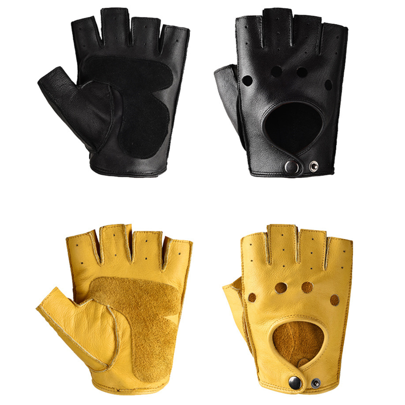 Leather Gloves Men's Half Fing – Leather Driving Glove Bewertung und Preis