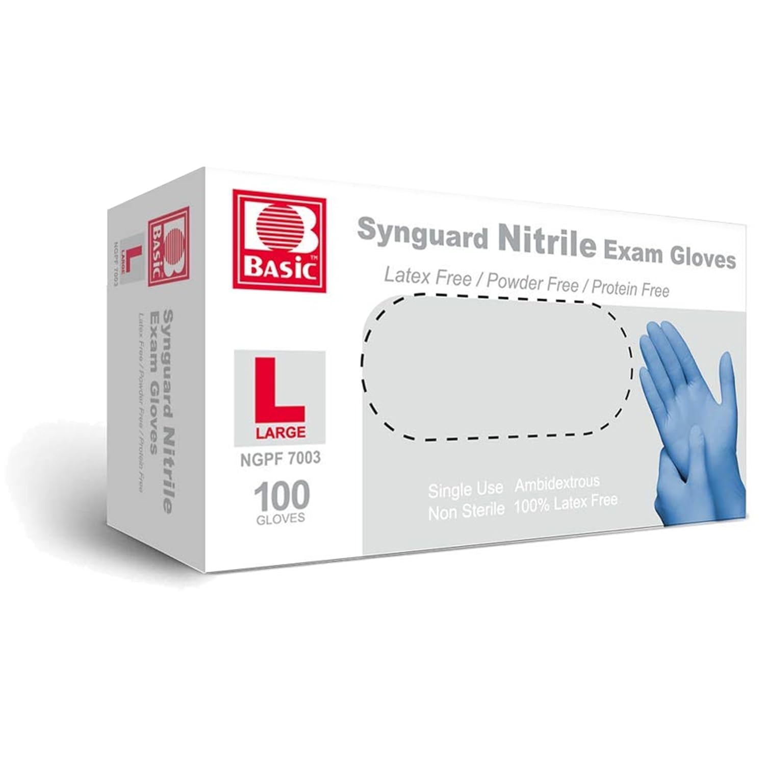 Latex-Free Blue Nitrile Exam G – Exam Glove Nitrile Bewertung und Preis