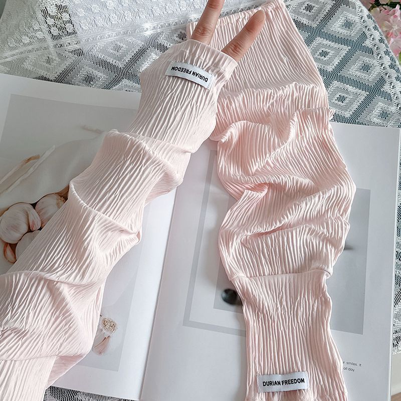 Summer Loose Ice Silk Uv Prote – Fingerless Glove Knit Bewertung und Preis