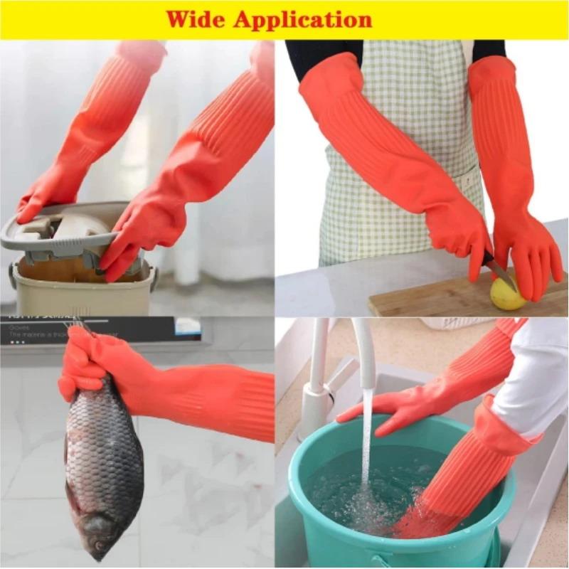 Long Reusable Rubber Dishwashi – Dish Glove Rubber Bewertung und Preis