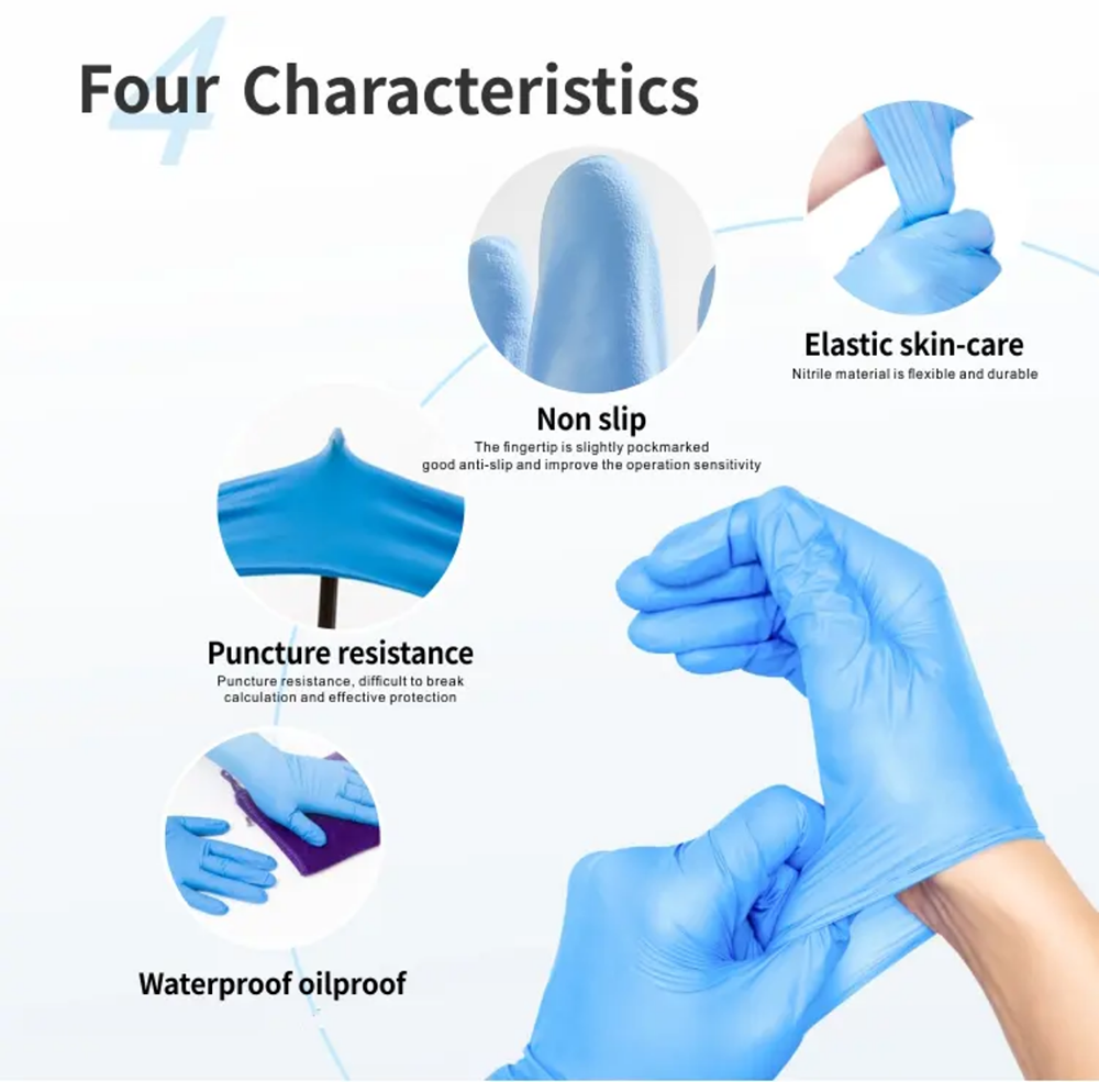 Nitrile Exam Gloves-Blue Latex – Exam Glove Nitrile Bewertung und Preis
