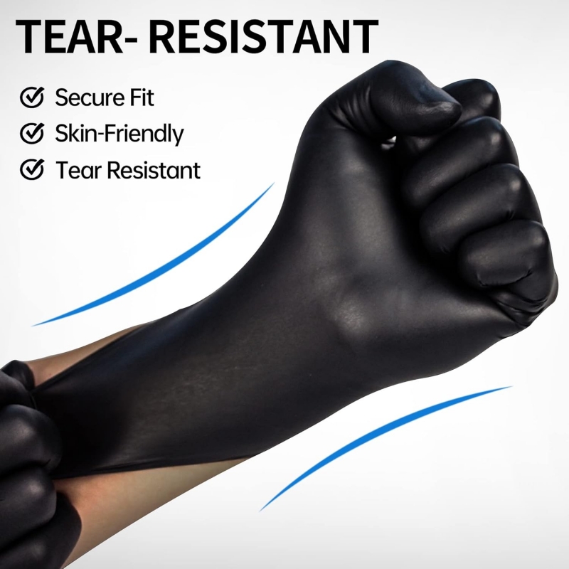 100PCS Black Nitrile Gloves Di – Latex Disposable Glove Bewertung und Preis