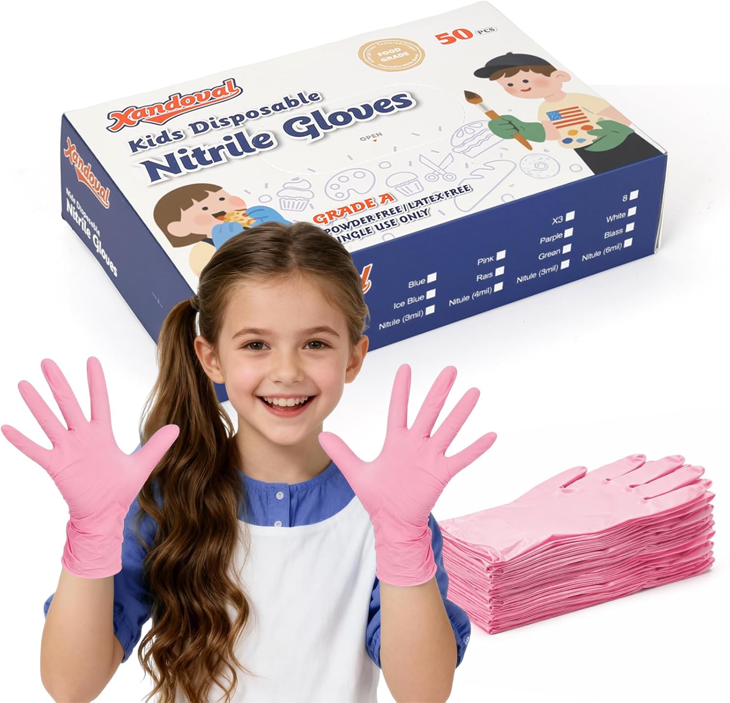 Kids Disposable Gloves for 3-8 – Latex Disposable Glove Bewertung und Preis