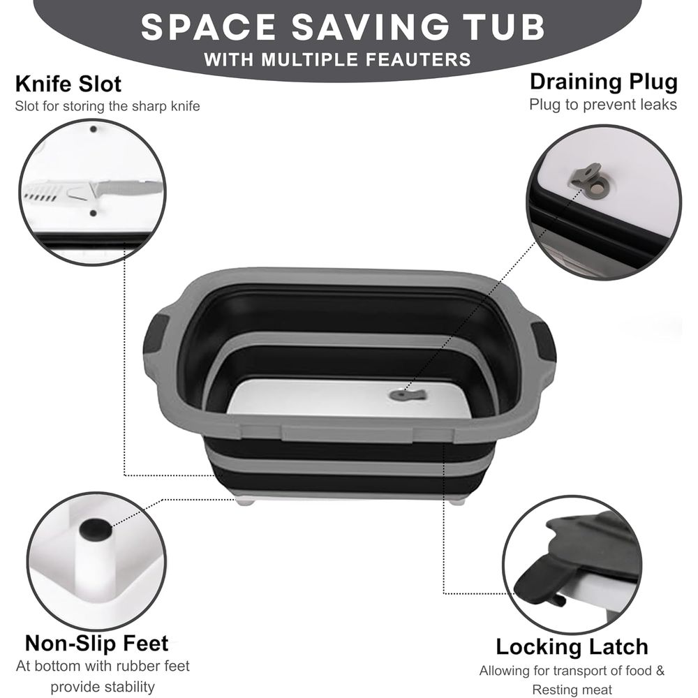 Portable 8L BBQ Prep Tub with  – Heat Resistant Glove Bewertung und Preis
