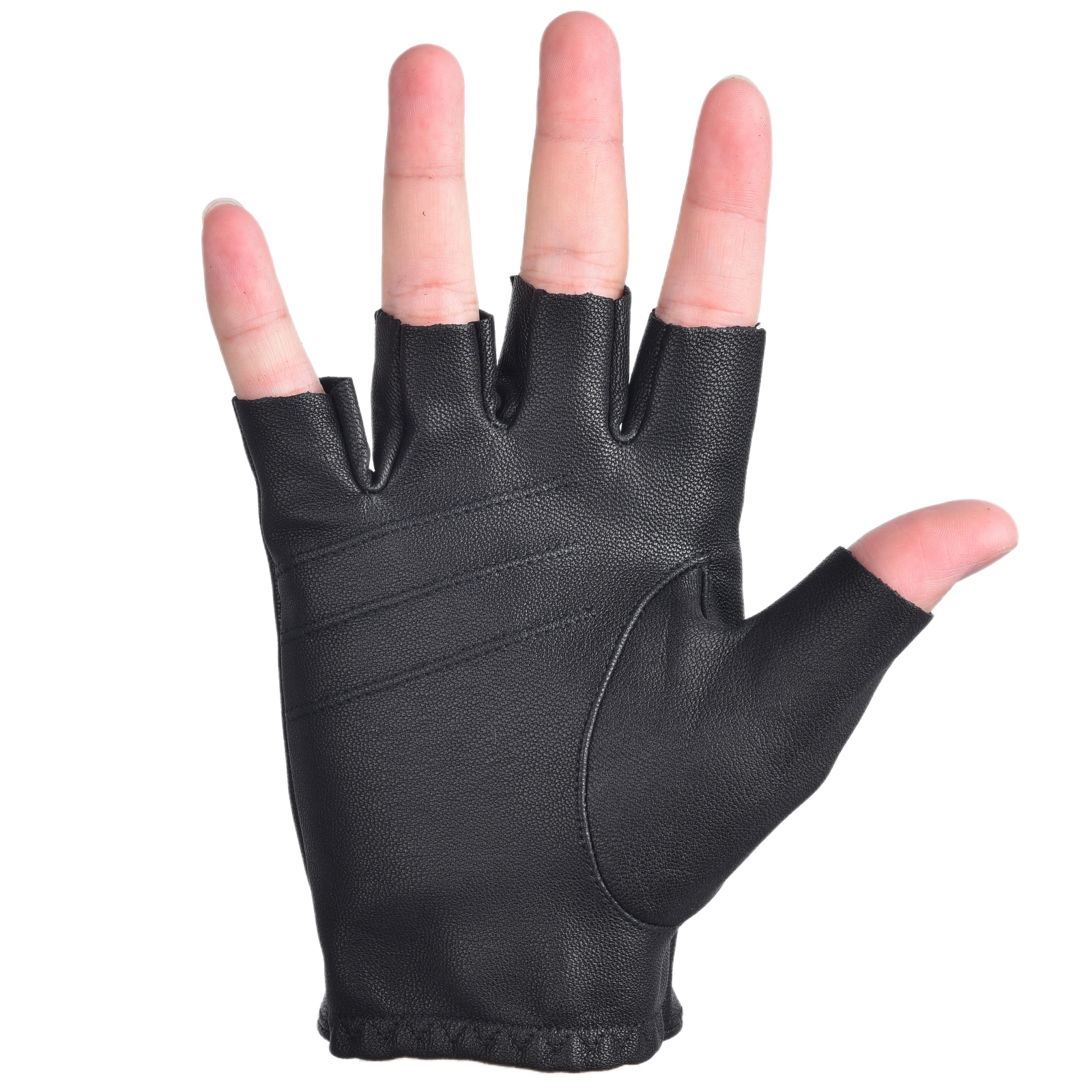 Mens Fingerless Gloves Half Fi – Leather Driving Glove Bewertung und Preis