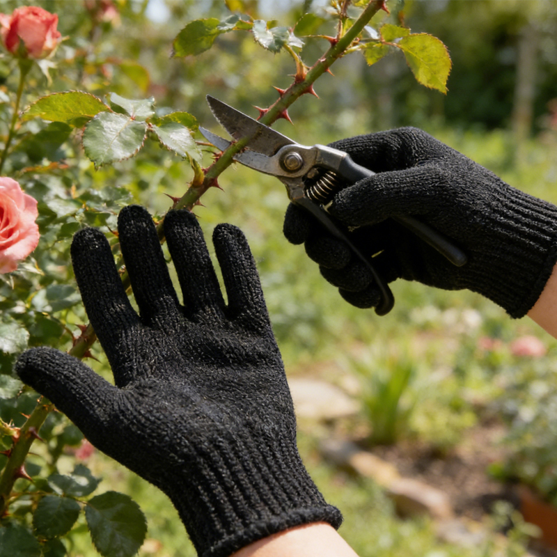 1 Pair Black Steel Wire Metal  – Cut Resistant Glove Bewertung und Preis